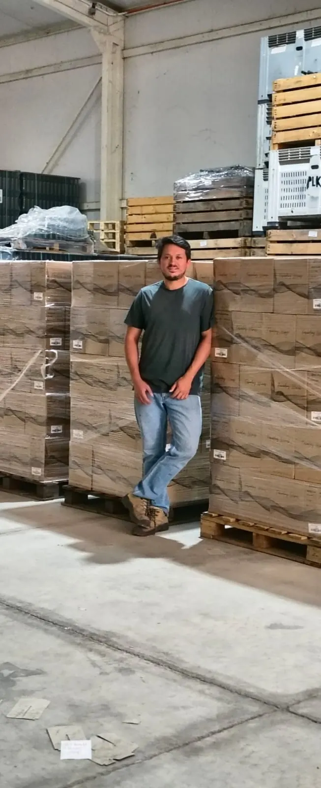 Carlos Meza en la bodega