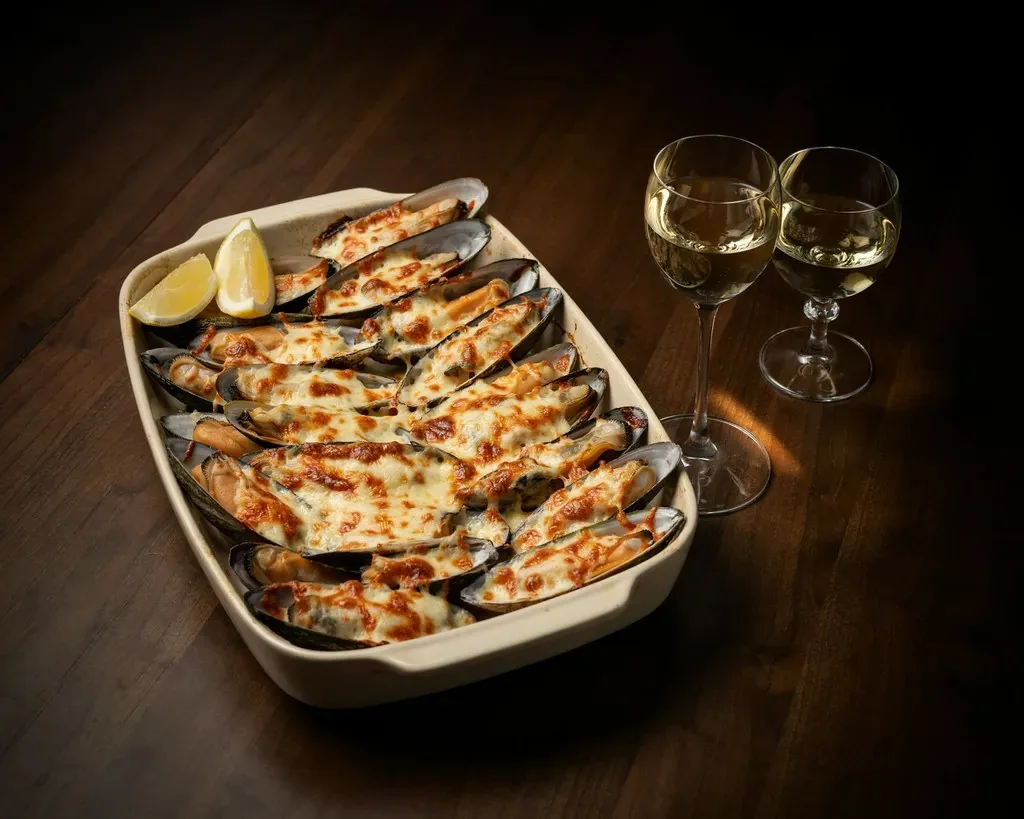Machas a la parmesana